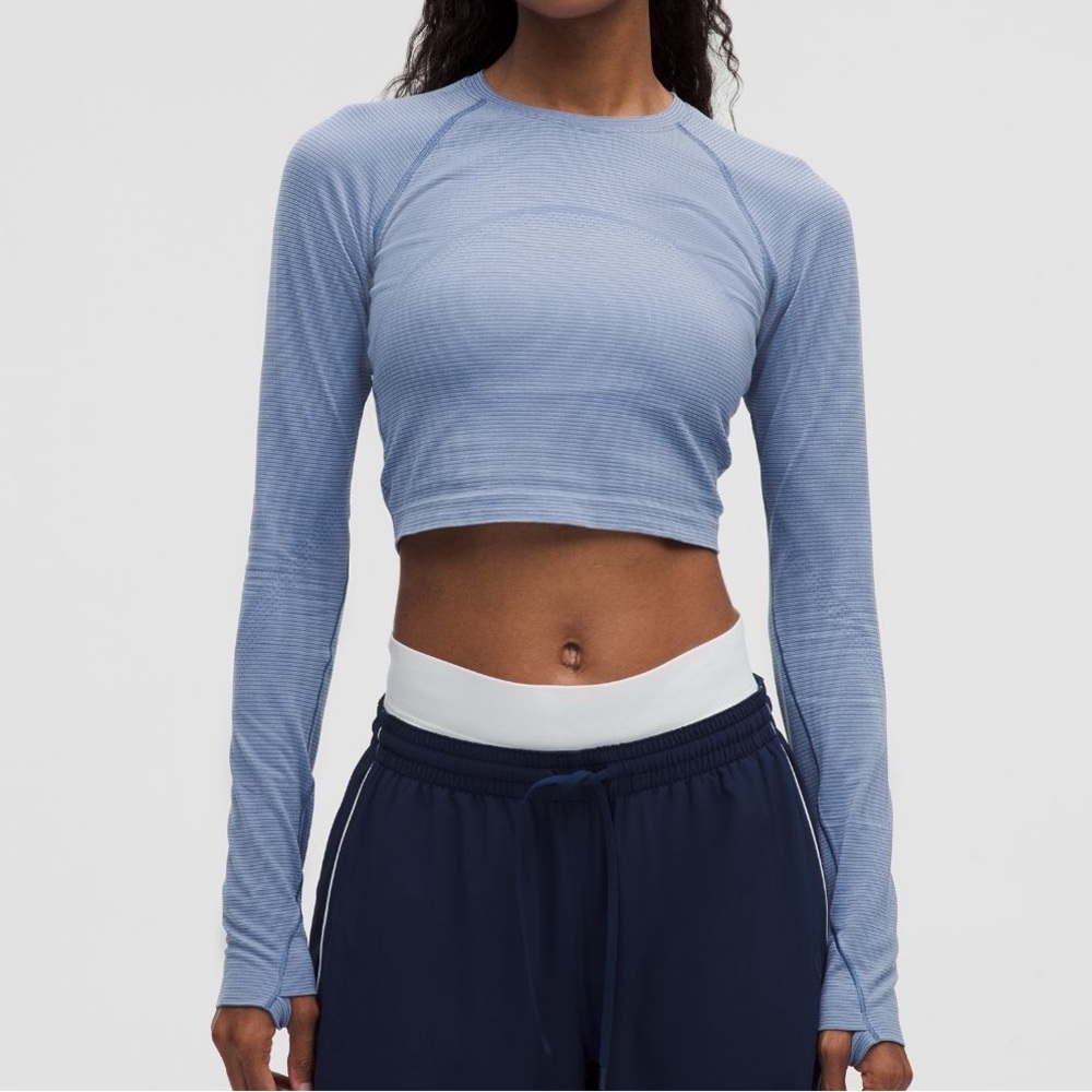 Lululemon Swiftly Tech Cropped Long Sleeve 2.0